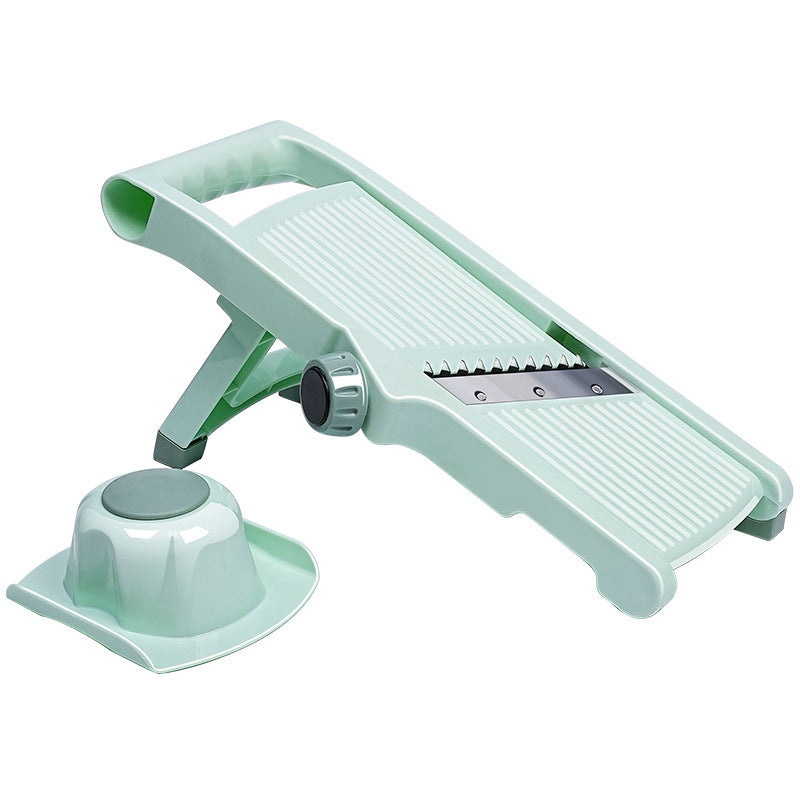 Mandoline vegetable slicer julienne grater – foldable flat storage design