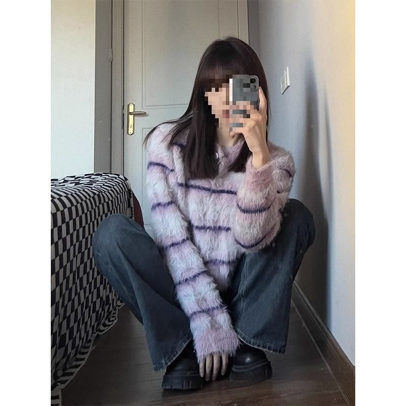 Small Short Coat Soft Glutinous Long Wool Top