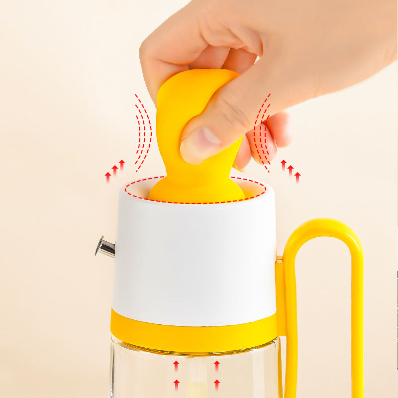 2-in-1 oil dispenser bottle with brush – Pick N Drop kitchen gift USA Europe