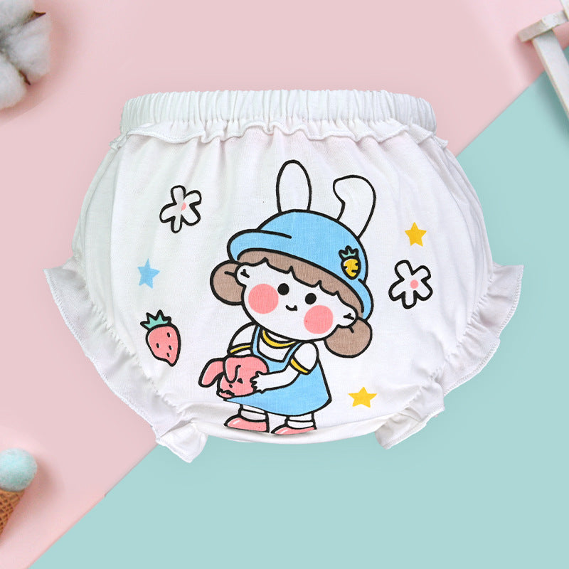 Korean Style Shorts Children's Briefs Girls' Underwear Without Pp