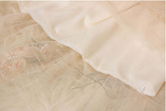 Fashionable Mesh Embroidered Long Skirt