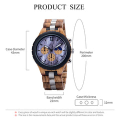 Leisure Business Quartz Wood Watch