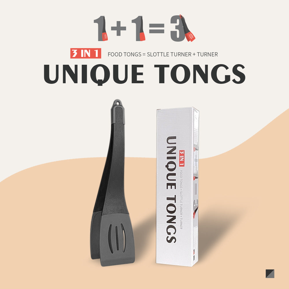 3-in-1 silicone spatula clip kitchen tool – dishwasher safe easy clean