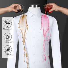 Men's  Short Sleeves Are Waterproof, Oil Resistant And Stain Resistant