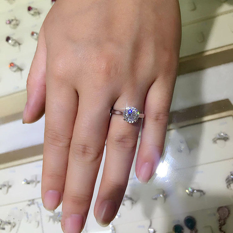 Four Prong Proposal Engagement Female Ring