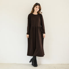 Japanese Loose Pullover Skirt Version A Waist-tight Dress