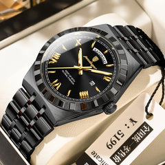 Trendy Men's Night Light Waterproof Watch