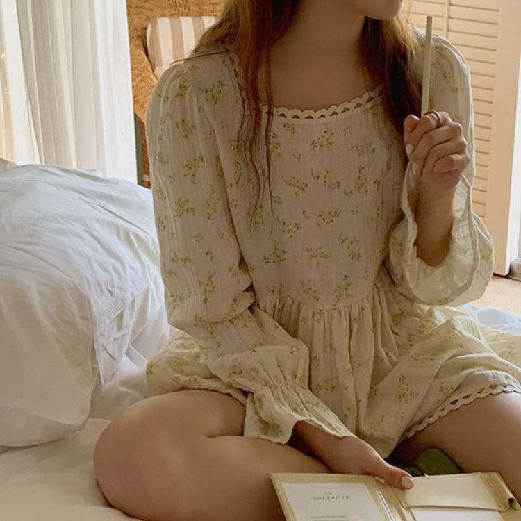 New Sweet Cotton Small Floral Home Service