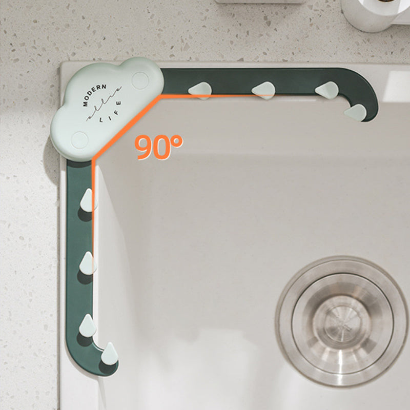 Sink drain rack with filter mesh bag – nano-adhesive bracket installation