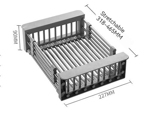 Kitchen sink drain basket – clog prevention sink organization