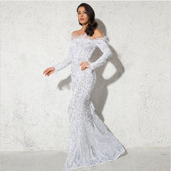 Off-the-shoulder Fishtail Party Formal Dress