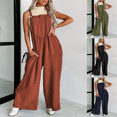 Casual Loose Drooping High Waist Wide Leg Pants For Women