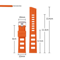 Series Silicone Strap Watch Accessories 2022mm