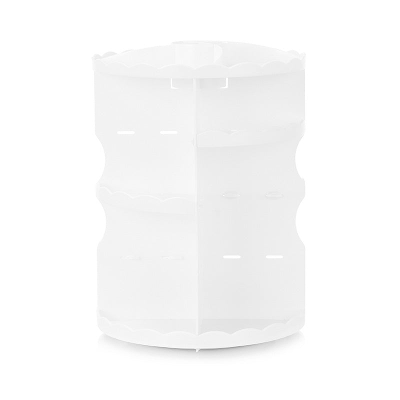 360 rotating cosmetics storage box – vanity dressing table display use