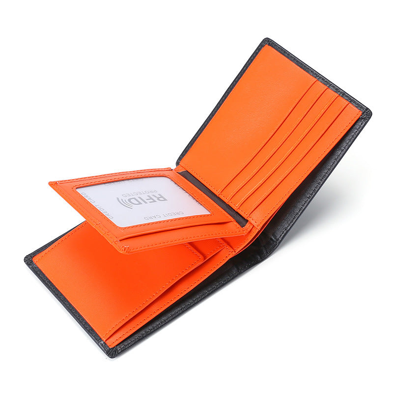 RFID leather wallet for men – 4 color options fashion trend style
