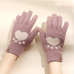 Touch Screen Cat Claw Warm Gloves