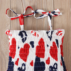 European And American Love Print Girls Dress