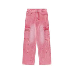 Design Sense Niche Cute Straight Jeans For Women