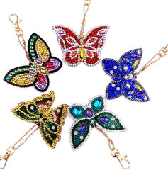 5d Diamond Painting Keychain Double-sided Diamond Cat