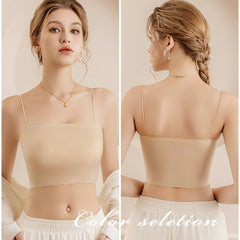 Women's Solid Color Chest Cushion Beautiful Back And Strapless