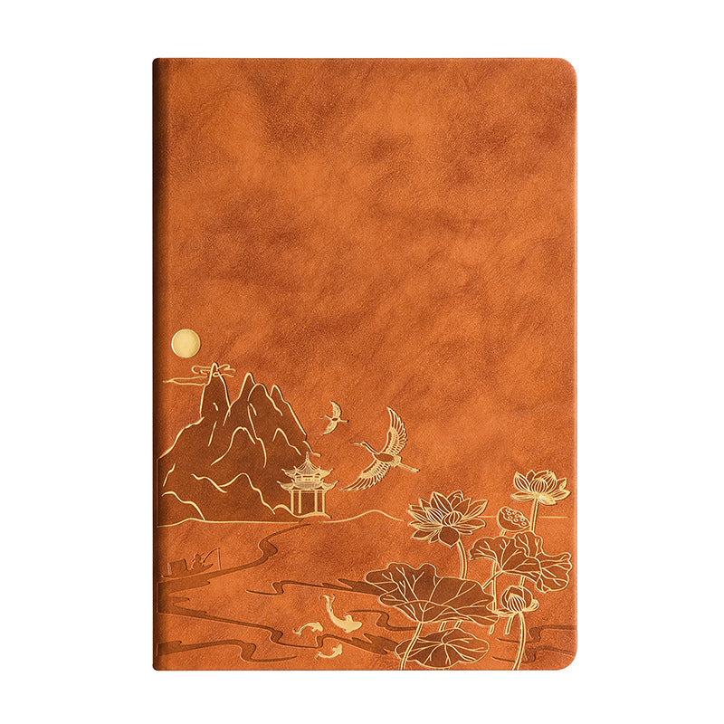 Vintage A5 notebook gift box set – 210x142mm size with 2 pens included