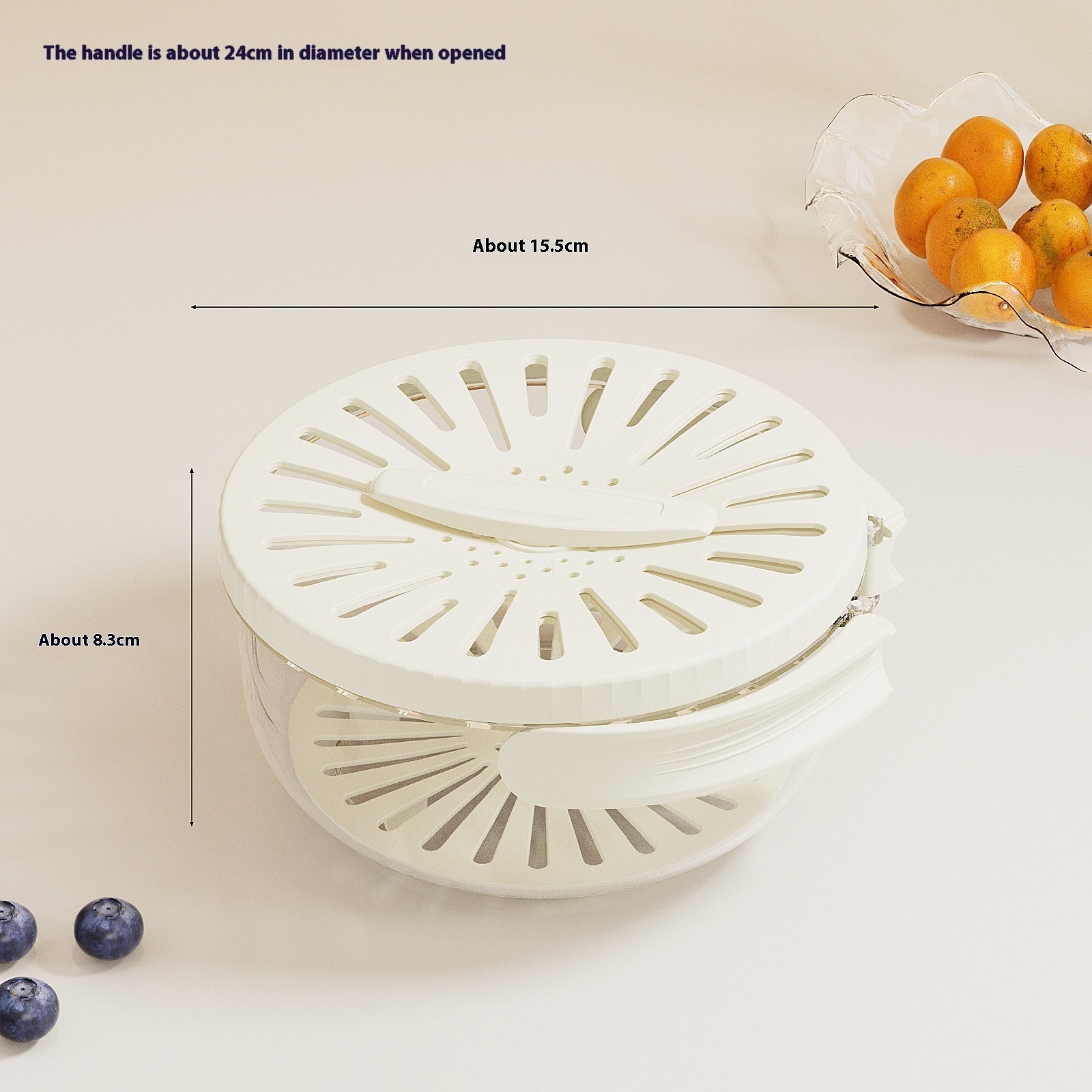 Fruit drain basket with lid – Pick N Drop kitchen gift USA Europe