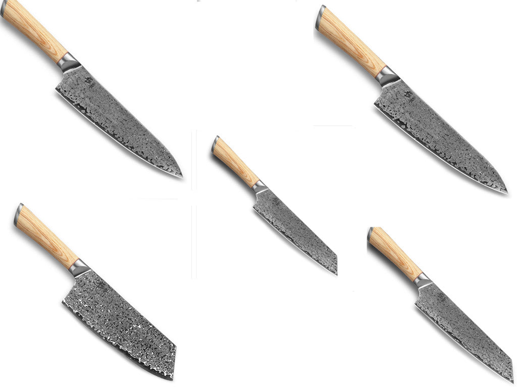 Damascus kitchen knife set – Pick N Drop premium gift USA Europe
