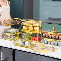 Refrigerator storage box food grade PET – transparent see-through design