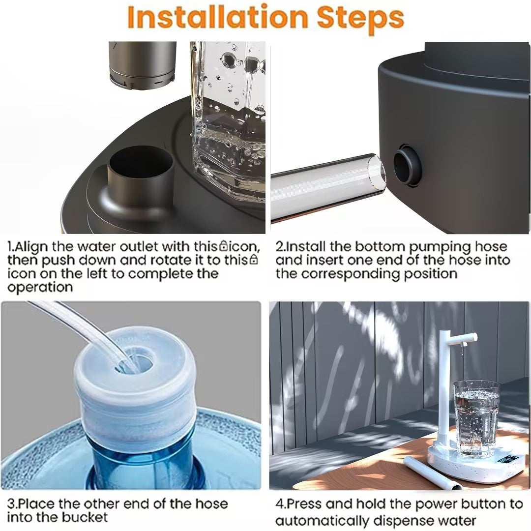 Rechargeable water dispenser pump – home kitchen hydration USA Europe