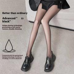 0D Black Silk Stockings Ultrathin Black Pantyhose