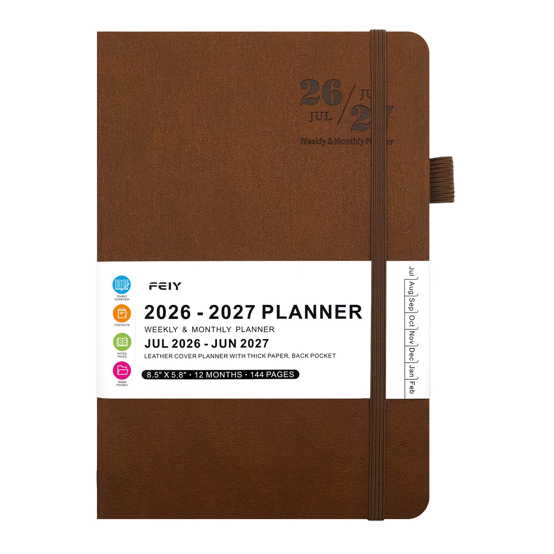 2026 2027 weekly planner notebook – two year planning productivity