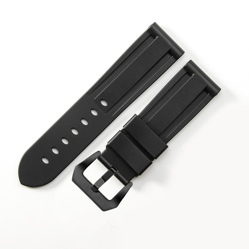 Waterproof Rubber Pin Buckle Silicone Watch Strap