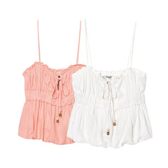 Fashionable All-match Linen Blended Stretch Top