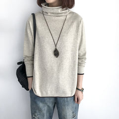 Loose Turtleneck Women's Thin And Thin Bottoming Sweater