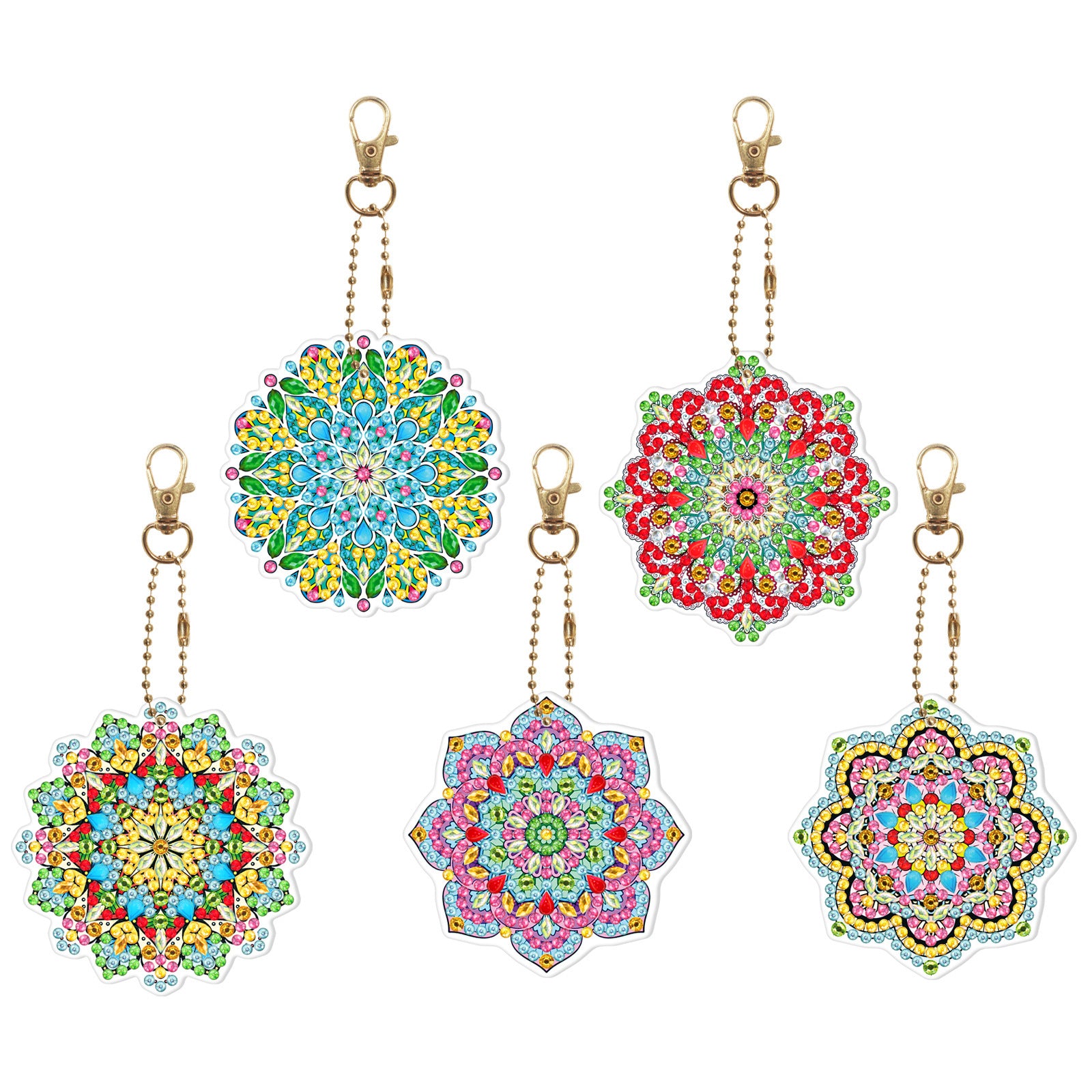 5d Diamond Painting Keychain Acrylic Double Sided Point Drill