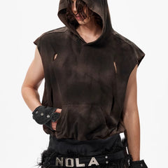 Waste Soil Wind Short Hood Vest