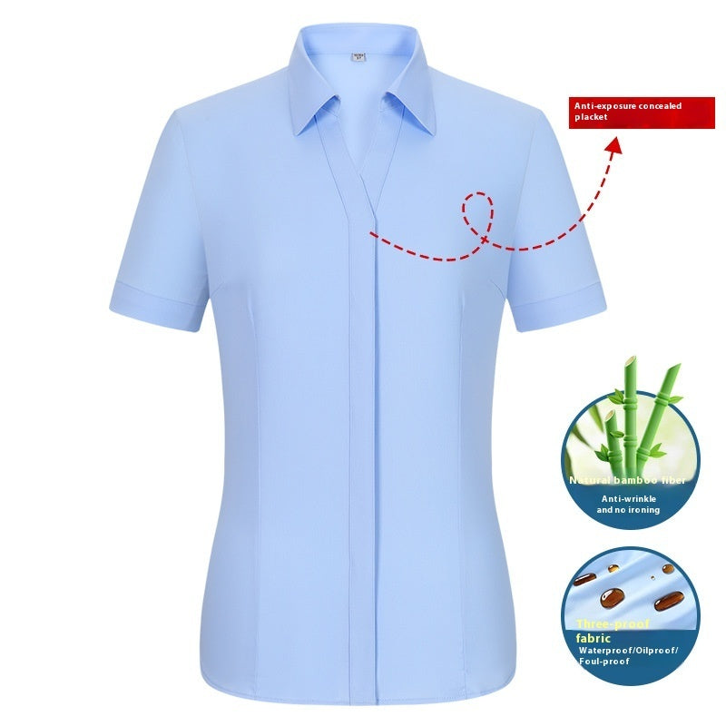Men's  Short Sleeves Are Waterproof, Oil Resistant And Stain Resistant