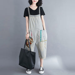 Women's Loose New Embroidered Cartoon One Piece Harem Pants