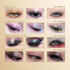 Cheeryep 16 Color Eyeshadow Palette Shimmer Matte Waterproof Long Lasting Vegan Cruelty Free Y2K Festival Travel Makeup