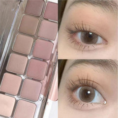 This 12-color eyeshadow palette features earth-toned shimmer and matte effects, perfect for everyday use and a must-have for beg