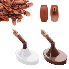 Nail Art Practice Finger With Design Adjustable Acrylic Model Hands Nail Tips Swatches Display Professional DIY Manicure Tool