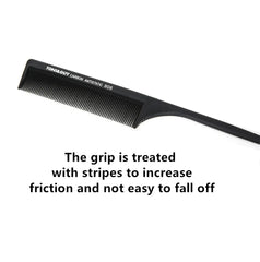 Hair Comb Anti-static Carbon Hair Brush Professional Pro Hairdressing Barbers Handle Brush Salon Hair Styling Tools