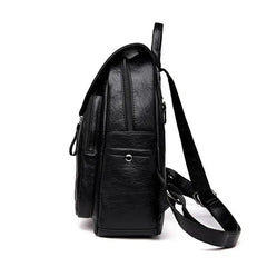 Women's Backpack Travel Large PU Leather Handbag Schoolbag