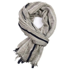 2019 European Unisex Style Winter Scarf Cotton Wrinkle Stripe long men's scarves shawl fashion gold glitter men scarf
