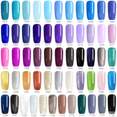 Nail Salon Long Lasting Shining Soak Off Color Nail Gel Polish Good Quality Topcoat Color Gel 111 Colors Nail Polish Gel Lacquer