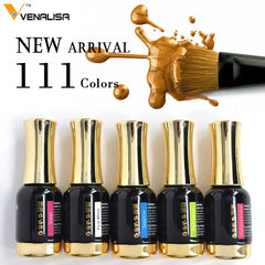 Nail Salon Long Lasting Shining Soak Off Color Nail Gel Polish Good Quality Topcoat Color Gel 111 Colors Nail Polish Gel Lacquer