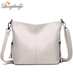 Hand Crossbody Bags For Women 2024 New Luxury Designer Handbag Leather Tassel Shoulder Bags Purses And Handbags Tote Bag Bolsa
