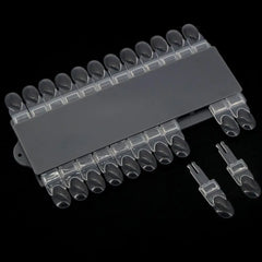 Nail Art Practice Manicure Tools Natural Color Nail Color  Board Fake Nail Color Palette Nail Color Shelf False Nail Display