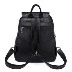 Women's Backpack Travel Large PU Leather Handbag Schoolbag