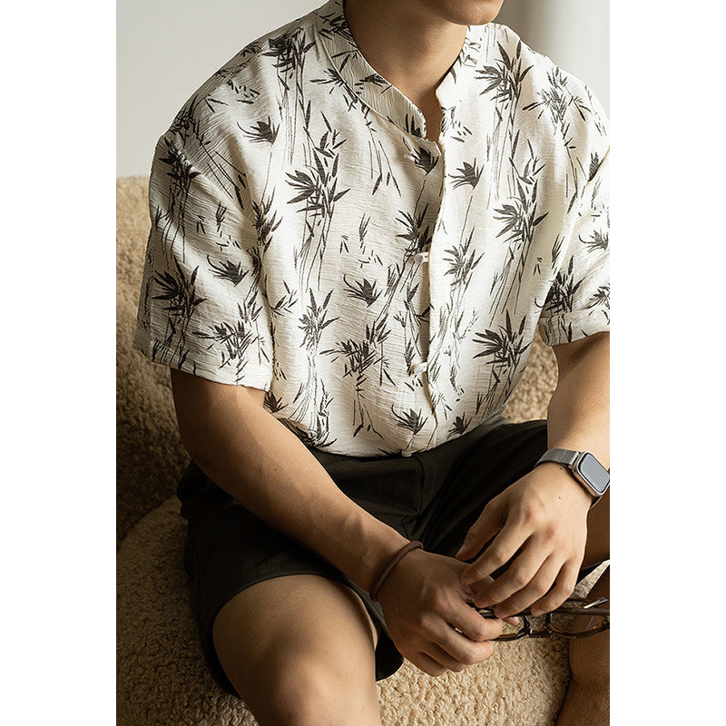 Breathable Ice Silk Cool Feeling Short-sleeved Casual T-shirt